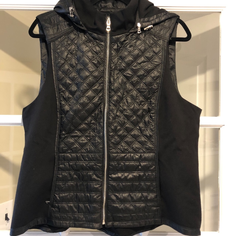 White House Black Market Vest with Detachable Hood